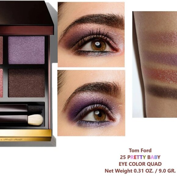 TOM FORD Beauty-Pretty Baby Eyeshadow Quad,Multi-Finish Color-Full 9 g-BOXED-NEW - Picture 9 of 15